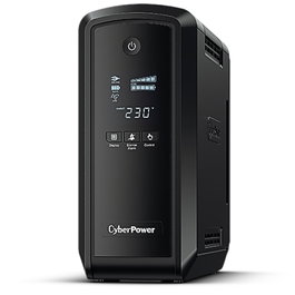 CyberPower CP900EPFCLCD SAI UPS Interactivo de Línea 900VA 540W Salida Onda Sinusoidal Pura Torre Negro con 6 Tomas Protección Teléfono/Red LCD